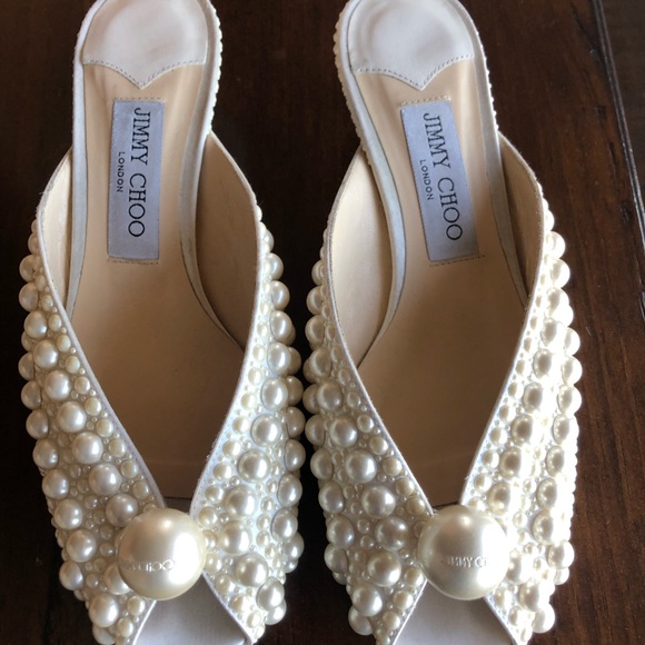 Jimmy Choo Samantha Pearl mules - Picture 2 of 12
